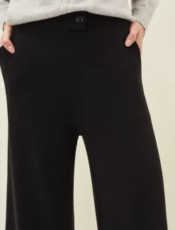 Trousers & Shorts^Phase Eight Annan Knitted Wide Leg Culottes Black