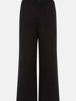 Trousers & Shorts^Phase Eight Annan Knitted Wide Leg Culottes Black