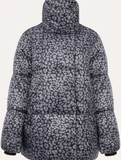 Coats^Phase Eight Anny Animal Print Puffer Coat Grey Multi