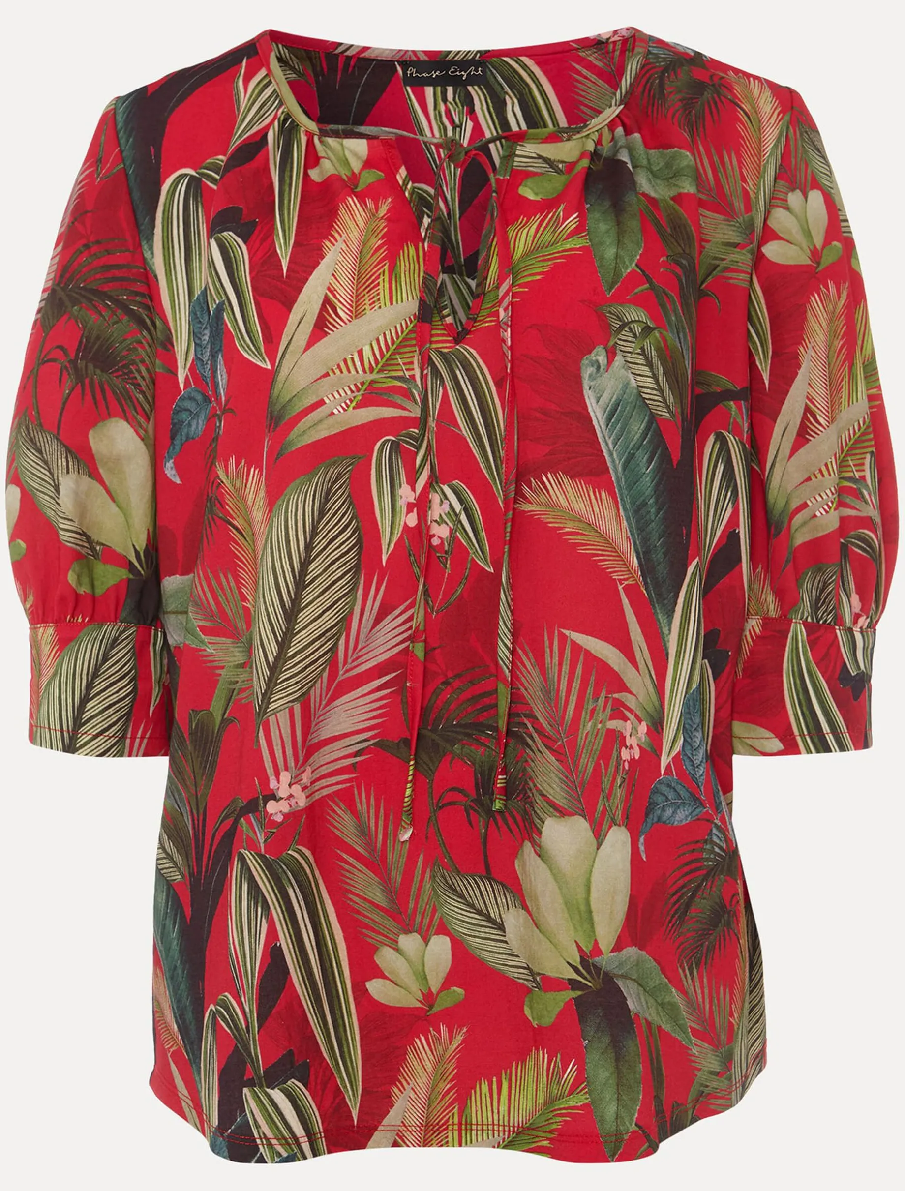 Tops & T-Shirts^Phase Eight Antonia Tropical Print Top Hot Pink