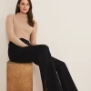 Trousers & Shorts^Phase Eight Ara Side Split Bootcut Ponte Trouser Black