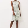 Dresses^Phase Eight Aria Embroidered Fit And Flare Dress Eau De Nil