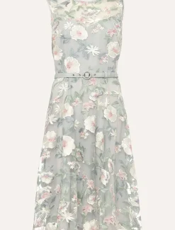 Dresses^Phase Eight Aria Embroidered Fit And Flare Dress Eau De Nil