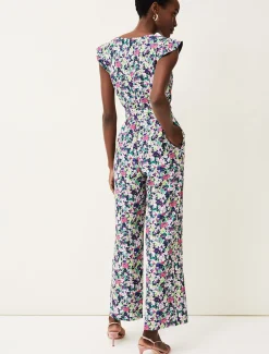 Dresses^Phase Eight Arya Floral Frill Jumpsuit Multi-Coloured
