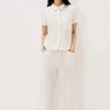 Pyjamas^Phase Eight Ashai Dobby Spot Pj Set Ivory/Pink