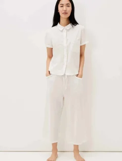 Pyjamas^Phase Eight Ashai Dobby Spot Pj Set Ivory/Pink