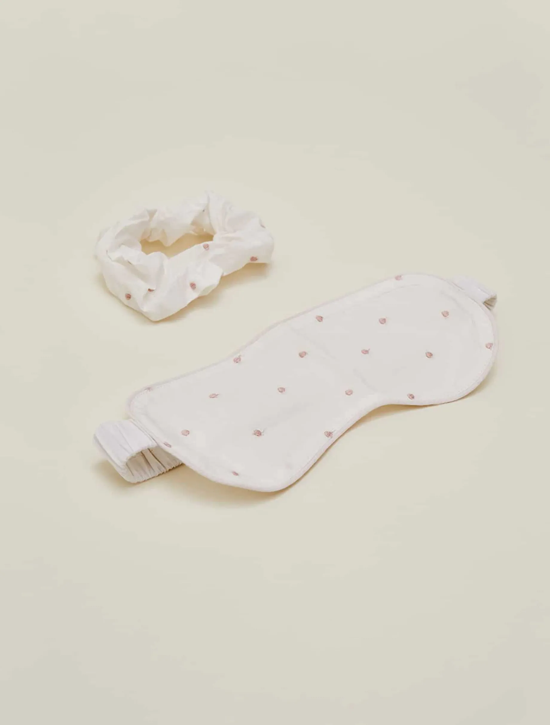 Pyjamas^Phase Eight Ashai Dobby Spot Pj Set Ivory/Pink