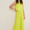Dresses^Phase Eight Aubrey Linen Wide Leg Jumpsuit Lime