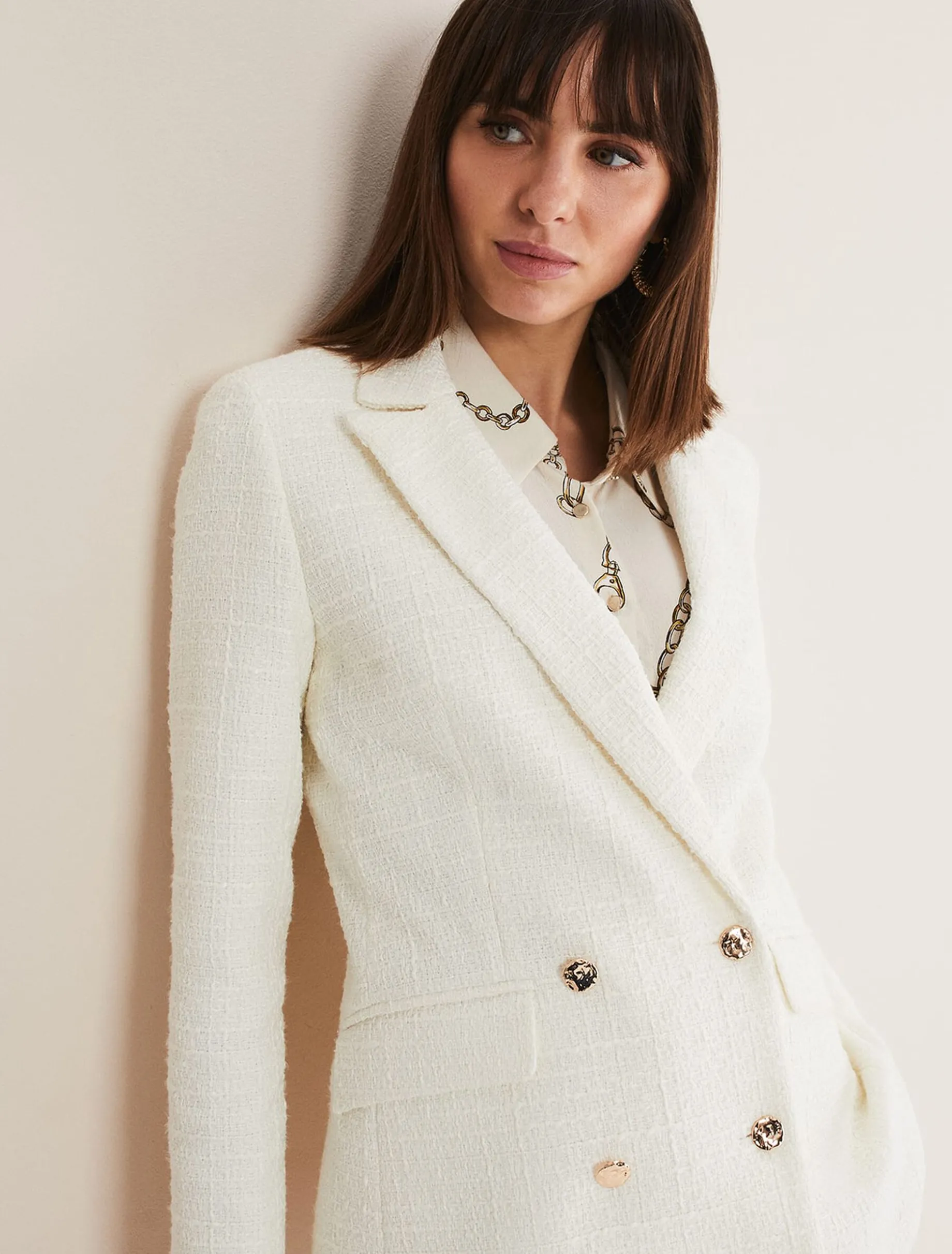 Jackets^Phase Eight Auden Blazer Cream