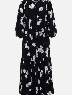 Dresses^Phase Eight Ava Geo Print Midaxi Dress Black/Ivory