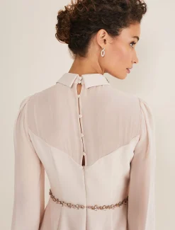 Dresses^Phase Eight Avah Embellished Fitted Dress Cameo