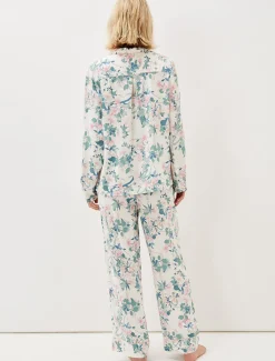 Pyjamas^Phase Eight Avarie Chinoiserie Print Pj Set Ivory/Multi
