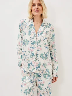 Pyjamas^Phase Eight Avarie Chinoiserie Print Pj Set Ivory/Multi