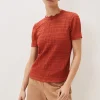 Tops & T-Shirts^Phase Eight Ayah Fitted Lace Top Terracotta