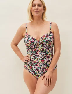 Swimwear^Phase Eight Ayara Ditsy Floral Swimsuit Pink Multi