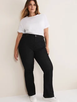 Trousers & Shorts^Phase Eight Ayca Topstitch Bootcut Jeans Black