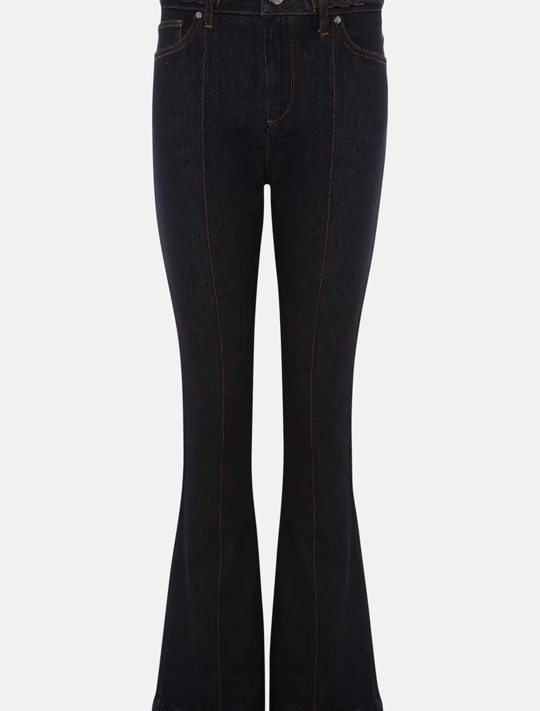 Trousers & Shorts^Phase Eight Ayca Topstitch Bootcut Jeans Black
