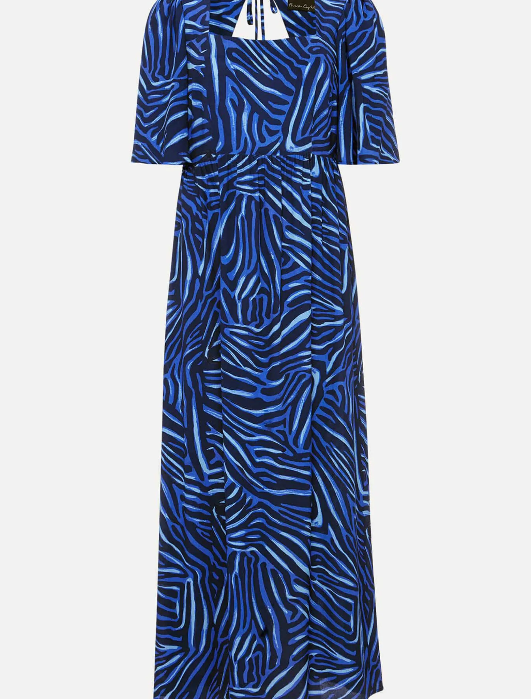 Dresses^Phase Eight Ayesha Zebra Print Midi Dress Blue