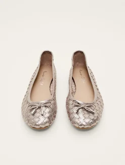Flats^Phase Eight Ballet Pump Metallic
