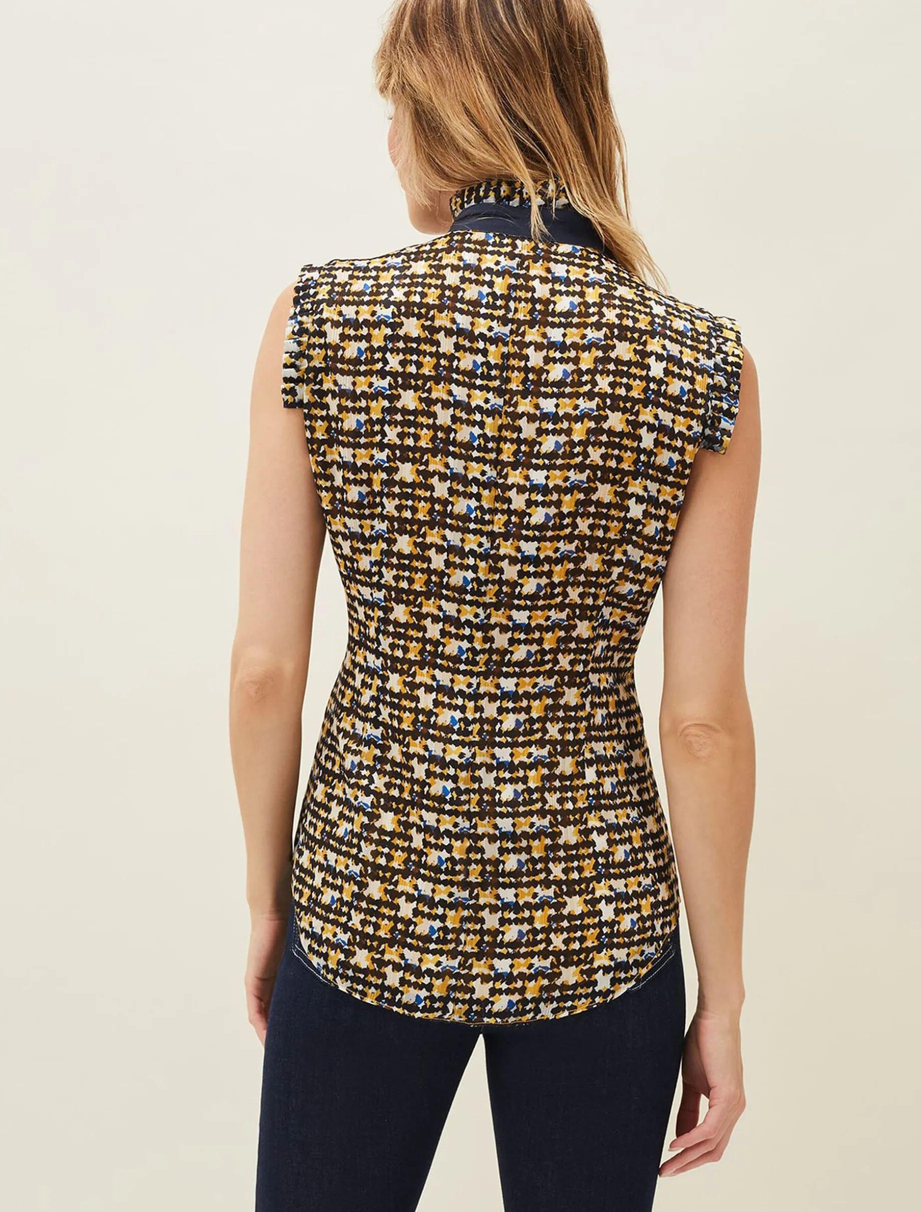 Shirts & Blouses^Phase Eight Bari Print Blouse Yellow