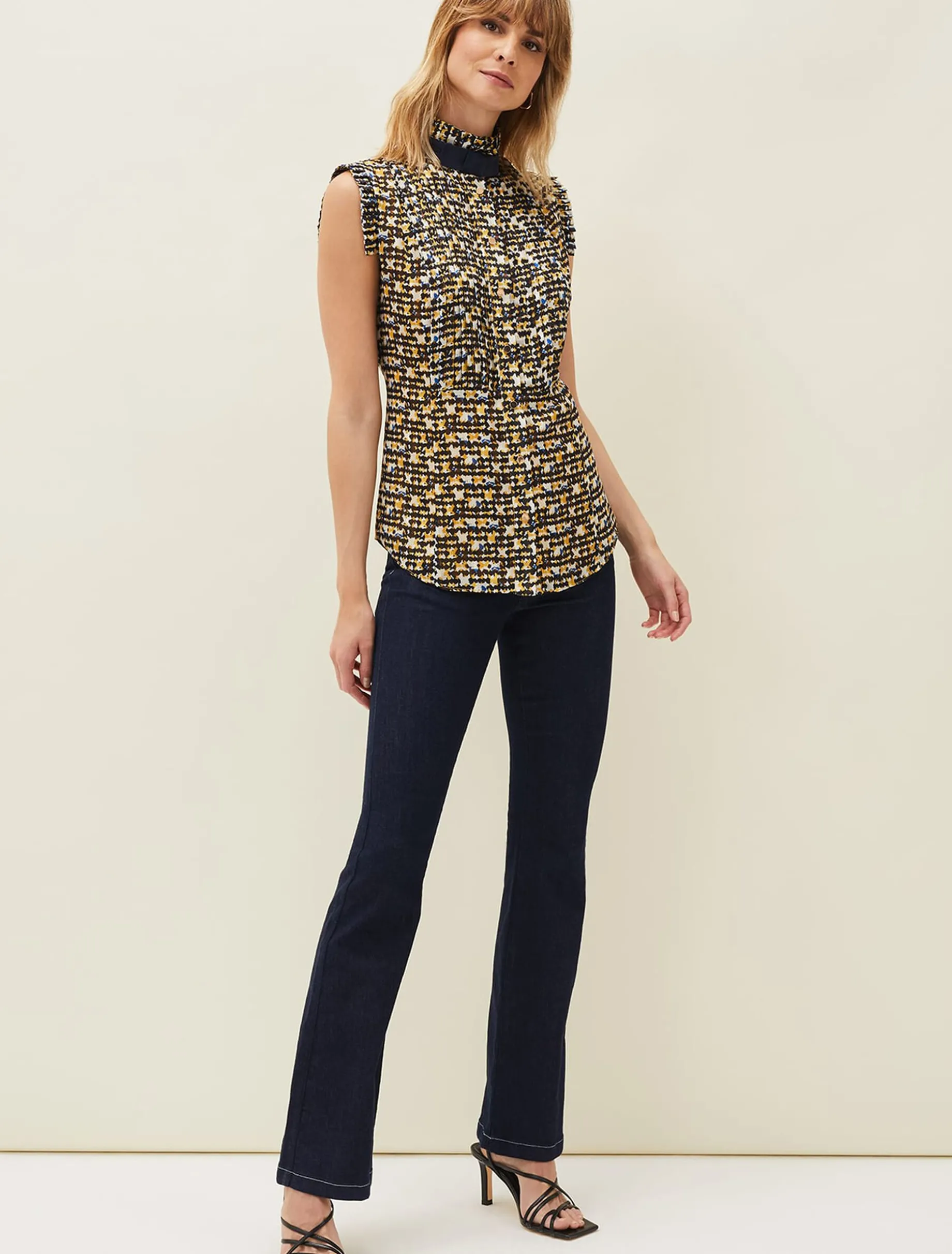 Shirts & Blouses^Phase Eight Bari Print Blouse Yellow