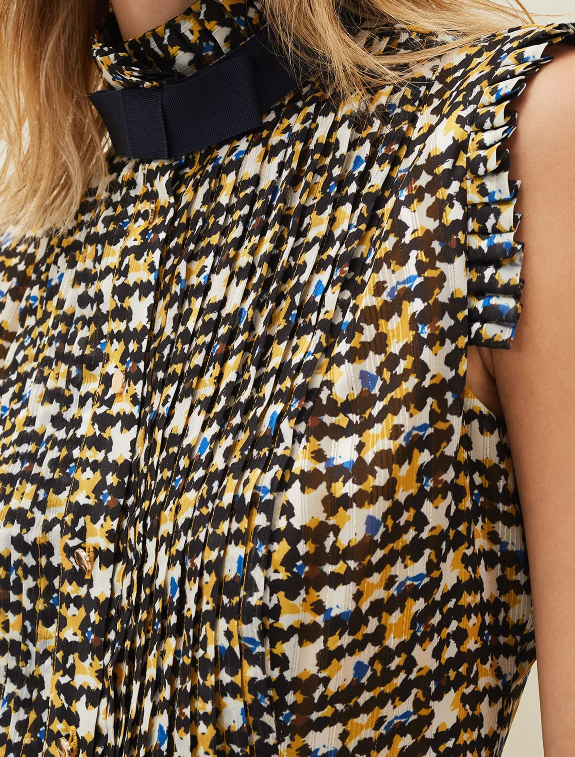 Shirts & Blouses^Phase Eight Bari Print Blouse Yellow