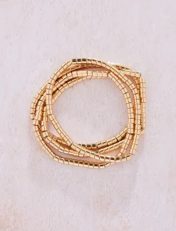 Jewellery^Phase Eight Beaded Bracelet Pack Gold