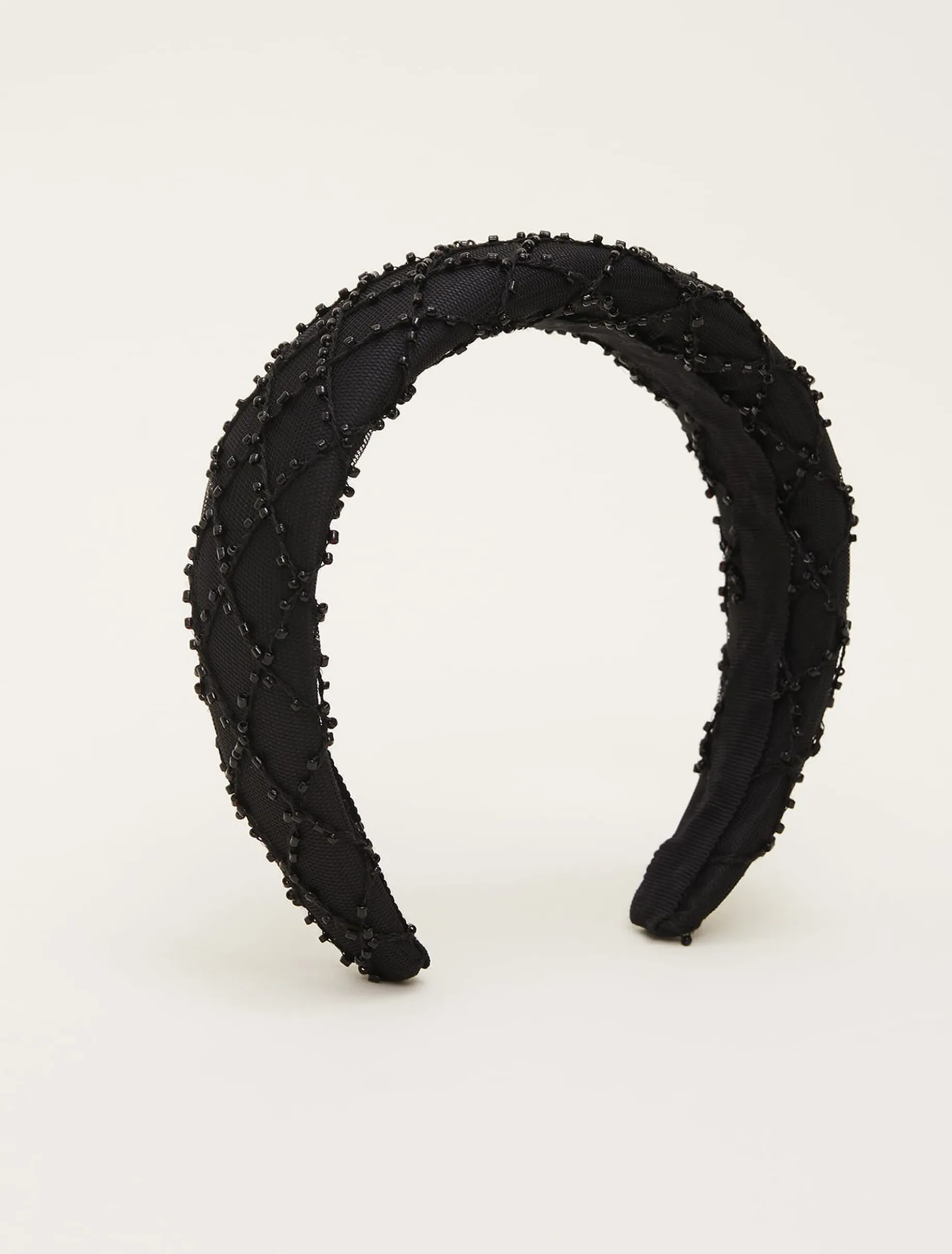 Fascinators & Hats^Phase Eight Beaded Headband Black