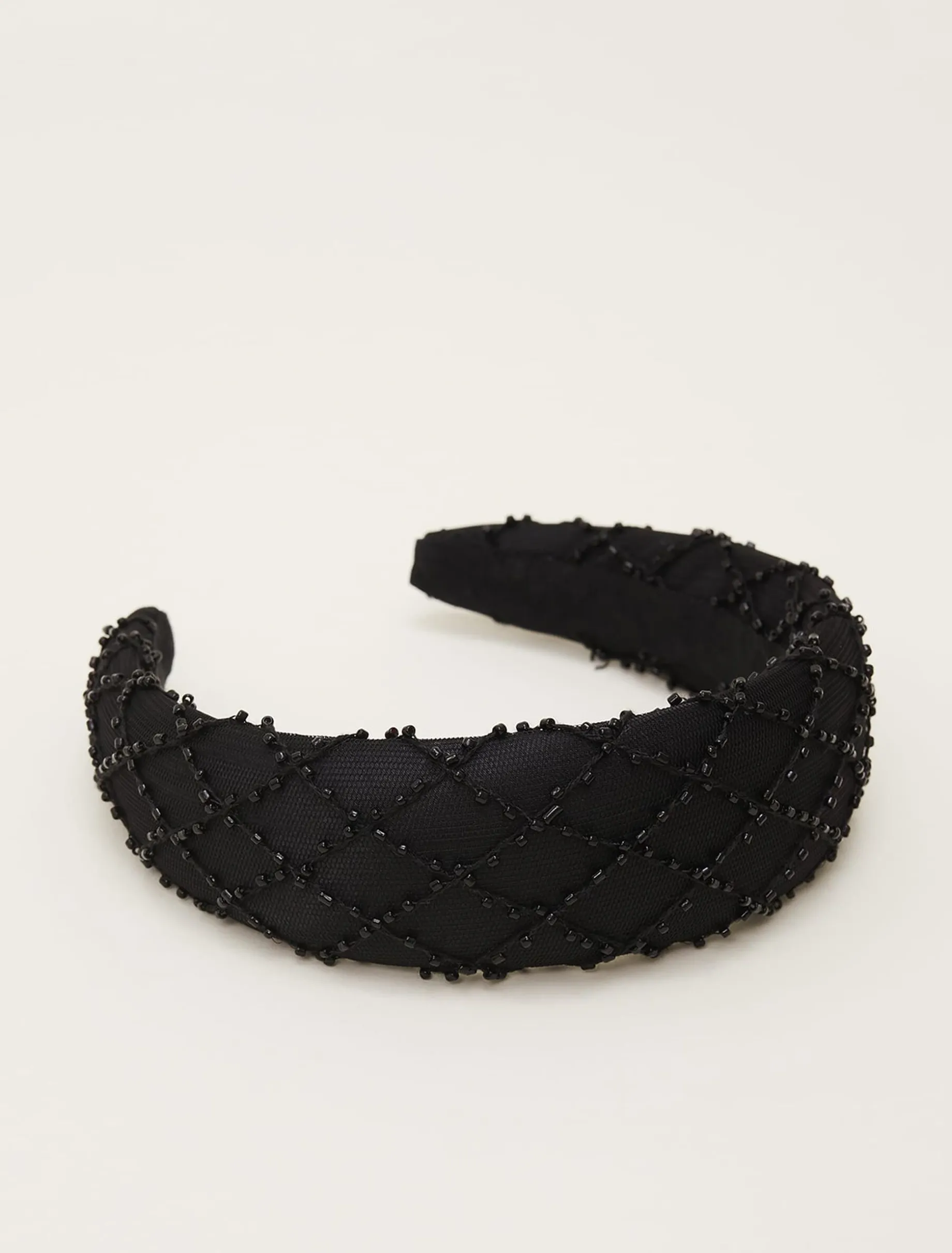Fascinators & Hats^Phase Eight Beaded Headband Black