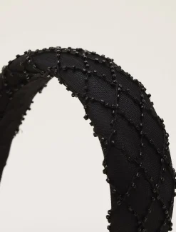 Fascinators & Hats^Phase Eight Beaded Headband Black
