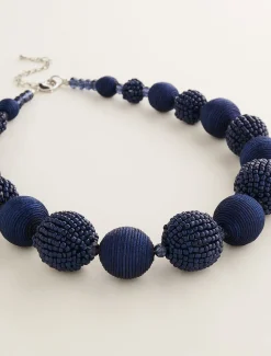 Jewellery^Phase Eight Beaded Necklace Navy
