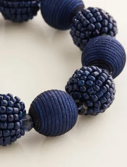 Jewellery^Phase Eight Beaded Stretch Bracelet Navy