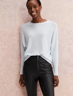 Knitwear^Phase Eight Beatrice Cashmere Jumper Soft Blue