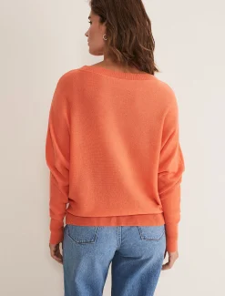 Knitwear^Phase Eight Beatrice Cashmere Jumper Orange Fizz
