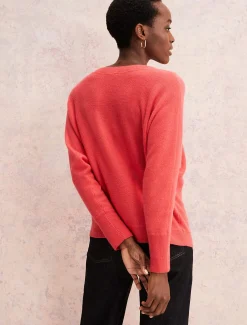 Knitwear^Phase Eight Beatrice Cashmere Jumper Coral