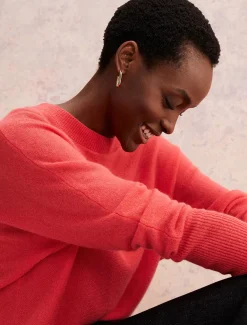 Knitwear^Phase Eight Beatrice Cashmere Jumper Coral