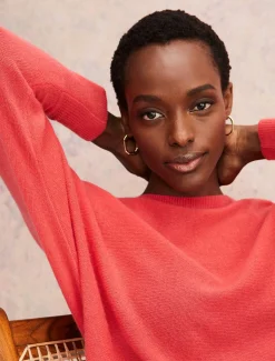 Knitwear^Phase Eight Beatrice Cashmere Jumper Coral