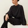 Dresses^Phase Eight Becca Spot Print Dress Black/Ivory