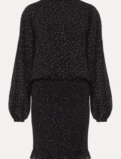 Dresses^Phase Eight Becca Spot Print Dress Black/Ivory