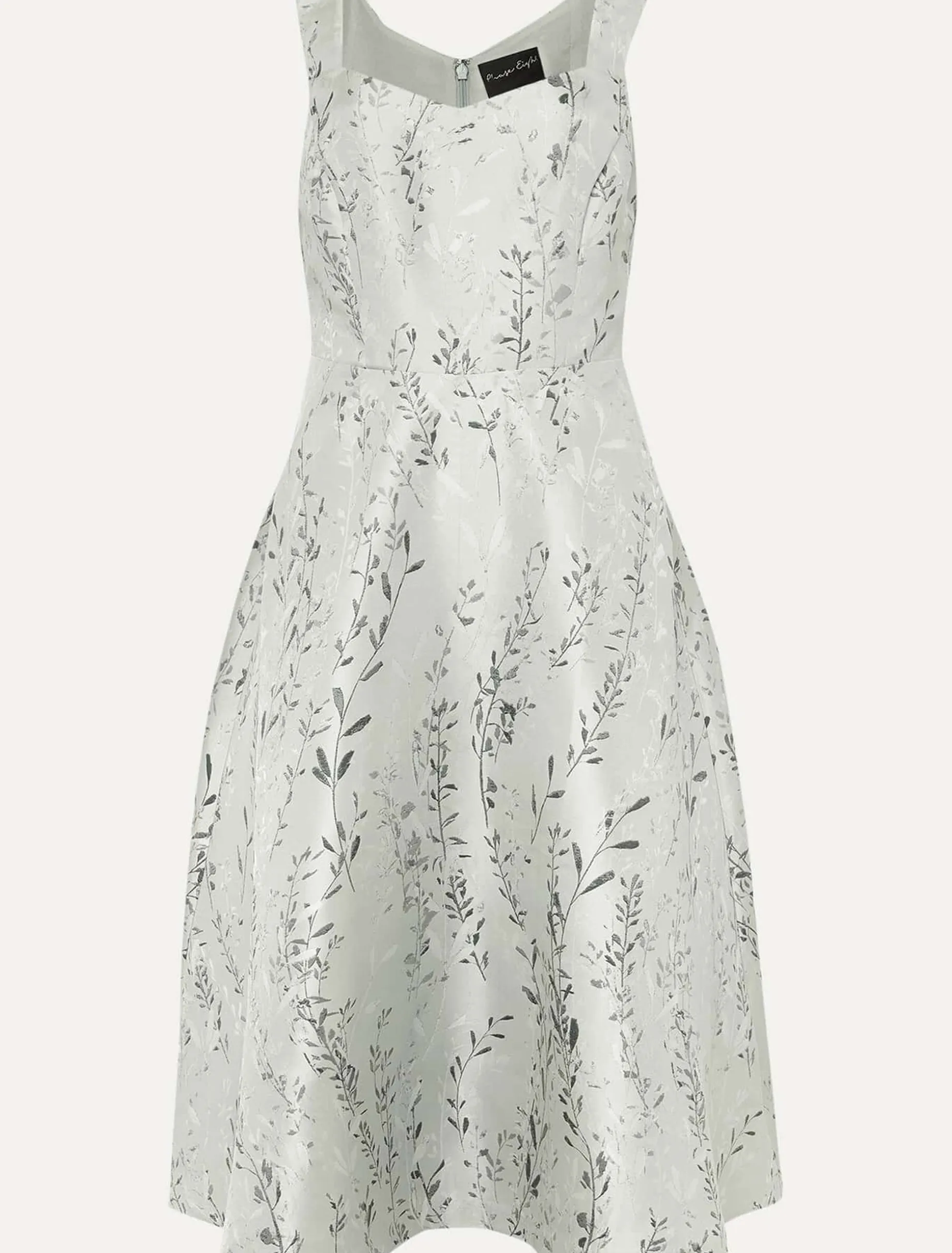 Dresses^Phase Eight Becka Floral Jacquard Fit And Flare Dress Eau De Nil