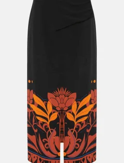 Skirts^Phase Eight Bellita Placement Skirt Black/Multi