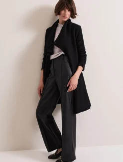 Coats^Phase Eight Bellona Knit Coat Black