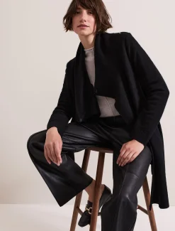 Coats^Phase Eight Bellona Knit Coat Black