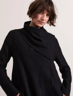 Coats^Phase Eight Bellona Knit Coat Black