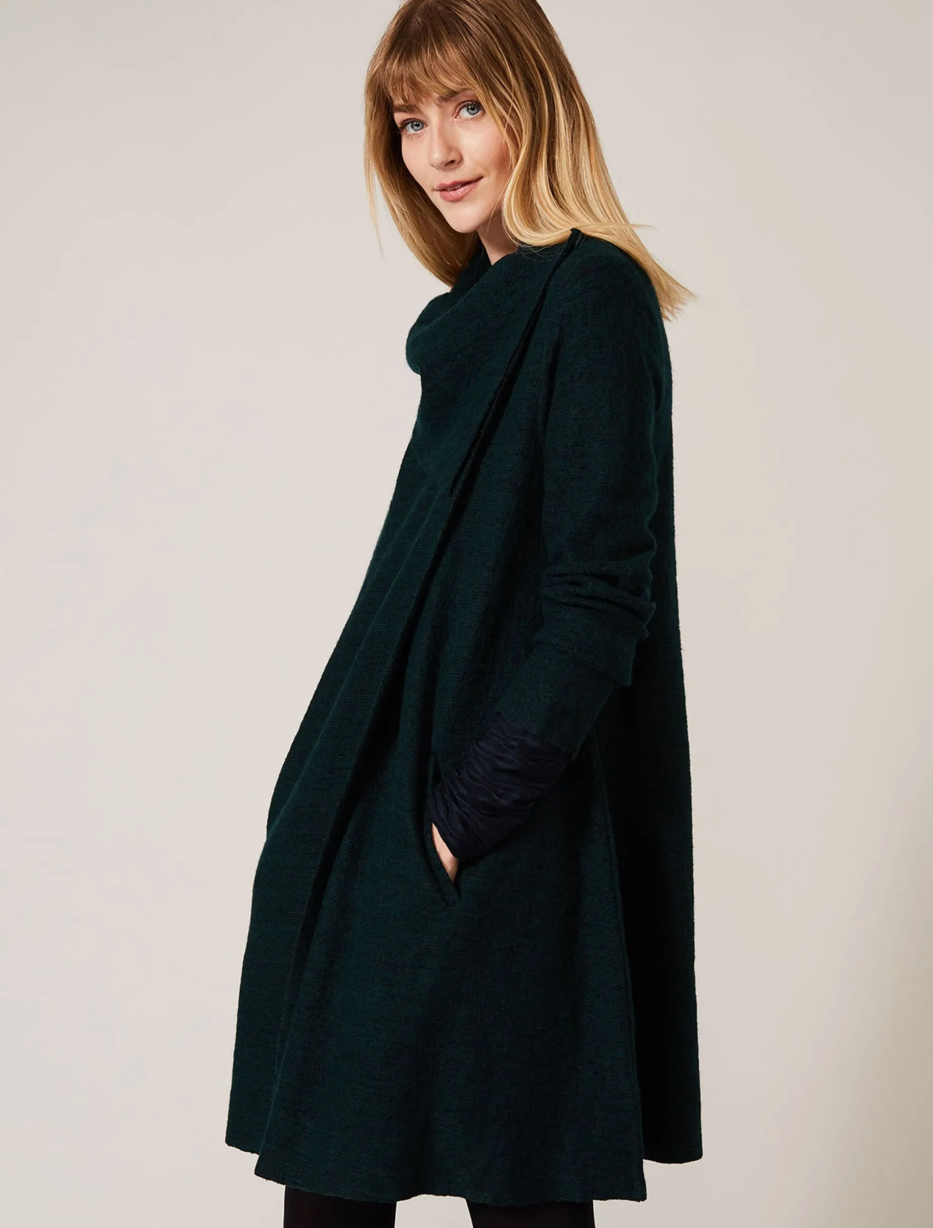 Coats^Phase Eight Bellona Knit Coat Pine