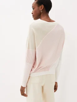 Knitwear^Phase Eight Bex Textured Colourblock Knit Jumper Pinks