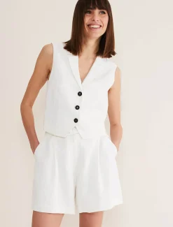 Jackets^Phase Eight Bianca Waistcoat Co-Ord Ivory