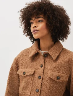 Jackets^Phase Eight Blake Borg Jacket Camel
