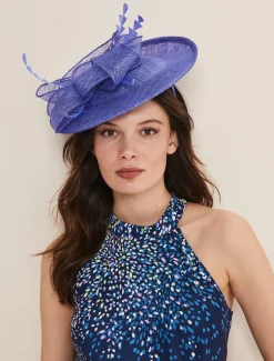 Fascinators & Hats^Phase Eight Blue Fascinator Foxglove Blue
