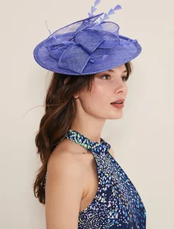 Fascinators & Hats^Phase Eight Blue Fascinator Foxglove Blue